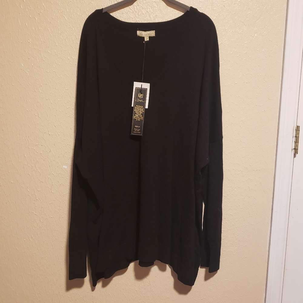DG2‎ Diane Gilman Long Sleeve Top Size 3X